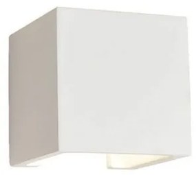 Απλίκα Φωτιστικό Τοίχου Λευκό Κύβος CERAMIC 4096900 Viokef-4096900-Λευκό 4096900