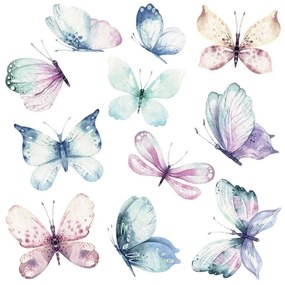 Διακοσμητικά αυτοκόλλητα τοίχου Watercolour Butterflies Ango