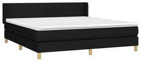 ΚΡΕΒΑΤΙ BOXSPRING ΜΕ ΣΤΡΩΜΑ ΜΑΥΡΟ 160X200 ΕΚ. ΥΦΑΣΜΑΤΙΝΟ 3130123