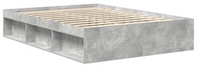 vidaXL Πλαίσιο Κρεβατιού Γκρι Σκυροδέματος 120x190 εκ. Small Double