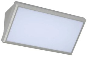 Αδιάβροχη Απλίκα LED Διάχυτη 20W 1000lm 110° Γκρι Φυσικό Λευκό 218237 VTAC 218237 Γκρι