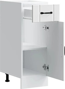 vidaXL ντουλάπι βάσης κουζίνας Lucca Λευκό κατασκευασμένο ξύλο