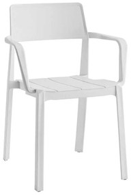 DIANNA Πολυθρόνα PP-UV Άσπρο 51x55x81cm