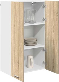 vidaXL Κρεμαστό ντουλάπι με αποθήκευση Δρύς Sonoma 60 x 31 x 100 εκ.