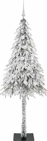 vidaXL Χριστουγεννιάτικο Δέντρο με 300 LED Λευκό 180 cm ΠΕ και Ατσάλι
