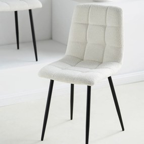 Καρέκλα Τραπεζαρίας (55x45x88) Spitishop Stol Bukle Ecru