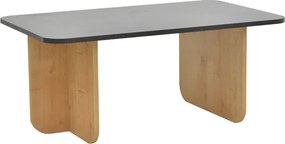 Τραπέζι Beca pakoworld σε oak-μαύρο απόχρωση 100x60x42εκ