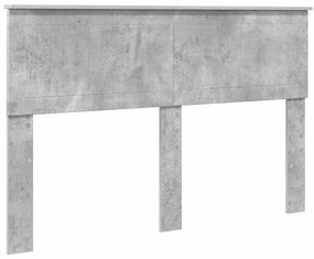 vidaXL Κεφαλάρι Σκυρόδεμα Γκρι 140 cm Επεξεργασμένο ξύλο