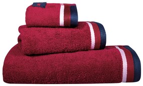 Σετ Πετσέτες 3τμχ Βαμβακερές Essential 3061 Μπορντώ Greenwich Polo Club