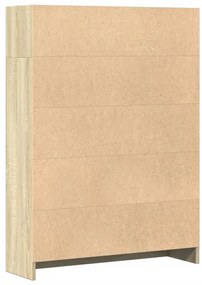 vidaXL Βιβλιοθήκη Sonoma Δρυς 80x24x109 εκ. από Επεξεργασμένο Ξύλο