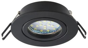 Φωτιστικό Χωνευτό Σπαστό Μπάνιου GU10 10W IP44 Spotlight 6774 Μαύρο