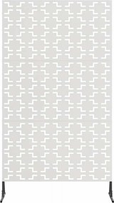 vidaXL Οθόνη Ιδιωτικότητας Γκρι 100 x 50 x 180 εκ. Ατσάλι