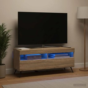 vidaXL Ντουλάπα LED Τηλεόρασης Sonoma Δρυς Επεξεργασμένο Ξύλο