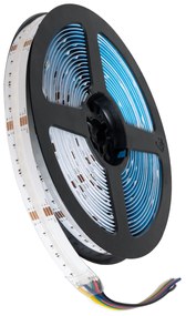 75589 GloboStar® BEE 75589 Ταινία LED 18W/m 1800lm/m 120° DC 24V IP20 - 840 x Micro 5in1 SMD COB LED Chip/Μέτρο - Μ5000 x Π12 x Υ2mm - Ρολό 5 Μέτρων - Πολύχρωμη RGBW+WW - 5 Χρόνια Εγγύηση