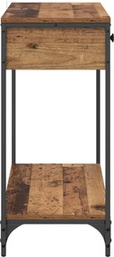 vidaXL Τραπέζι κονσόλας Παλιό Ξύλο 75 x 34,5 x 75 εκ