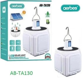 AB-TA130 Κρεμαστό Ηλιακό Φωτιστικό σε Λευκό Χρώμα 81006DFR00WH
