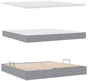 vidaXL Κρεβάτι με αποθηκευτικό χώρο και στρώμα με στρώμα 200 x 200 cm
