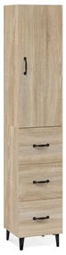 vidaXL Μπουφές Sonoma δρυς 34,5 x 34 x 180 εκ. από Επεξεργασμένο Ξύλο