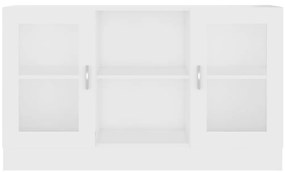 vidaXL Βιτρίνα Λευκή 120 x 30,5 x 70 εκ. από Επεξ. Ξύλο