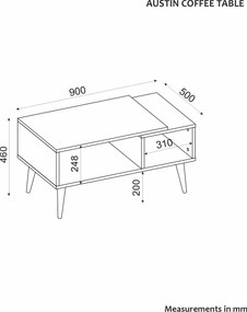 Coffee Table Austin - Travetine, Sapphire Oak Travertine
Sapphire Oak