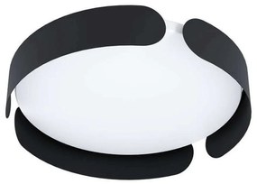Φωτιστικό Οροφής-Πλαφονιέρα Valcasotto 99621 37x7,5cm Led 21,6W Black-White Eglo