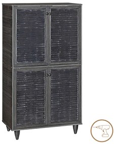 Παπουτσοθήκη-ντουλάπι Ronan pakoworld χρώμα wenge 70.5x35x122εκ