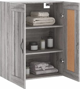 vidaXL Ντουλάπι Επιτοίχιο Γκρι Sonoma 69,5 x 34 x 90 εκ. Επεξεργ. Ξύλο