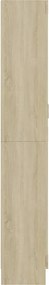 vidaXL Βιτρίνα Χρώμα Sonoma Δρυς 82,5 x 30,5 x 185 εκ. Επεξ. Ξύλο