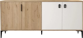 Κονσόλα Sapphire Δρυς / Λευκό GRINES 180x44x18