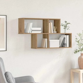 vidaXL Ράφι τοίχου artisan δρυς 100 x 20 x 53 εκ Επεξεργασμένο ξύλο
