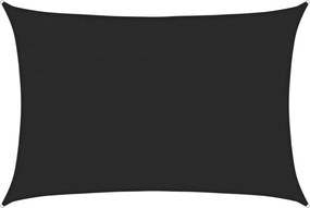 vidaXL Πανί Σκίασης Μαύρο 4 x 5 μ. από HDPE 160 γρ./μ²