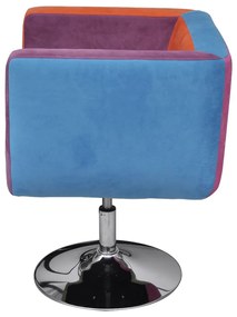 vidaXL Πολυθρόνα Cube με Σχέδιο Patchwork Υφασμάτινη