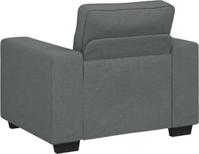 vidaXL Πολυθρόνα Σκούρο Γκρι 100x77x82 εκ. Ύφασμα