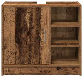 vidaXL Ντουλάπα Νιπτήρα  Παλαιό Ξύλο 63x29x55 εκ. Μασίφ Ξύλο