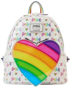 Σακίδιο Πλάτης Παιδικό Lisa Frank - Logo Heart Detachable Rainbow Bag LSFBK0005 Multi Loungefly Τεχνόδερμα