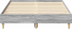 vidaXL Πλαίσιο κρεβατιού χωρίς στρώμα 135x190 εκ. Επεξεργασμένο Ξύλο