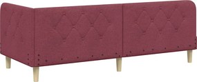 vidaXL Κρεβάτι Γωνίας Κόκκινο 80 x 200 cm ύφασμα