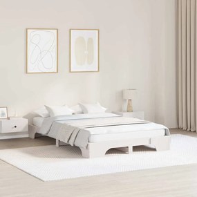 vidaXL Κρεβάτι Λευκό 120x200 cm από Μάσιφ Ξύλο Πεύκου