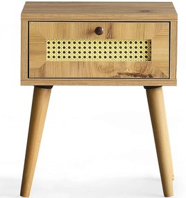 Κομοδίνο Euromos 854KLN3304 40x35x50cm Oak