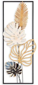 Διακοσμητικό Τοίχου Palm Leaves 891TNL2315 32x90cm Multi Wallity Metal