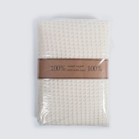 Κουβέρτα Πικέ Μονή (170x240) Naf-Naf Waffle Cream