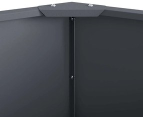 vidaXL Γλάστρα Ανθρακί 60 x 60 x 35 cm Ατσάλι