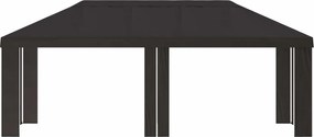 vidaXL Κάλυμμα Γκαζebo 6 x 3 m Ανθρακί Πολυεστέρας 190 gsm