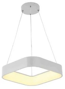 Κρεμαστό Φωτιστικό Οροφής Led Μεταλλικό H150 Φ60 Eurolamp-144-17019-Λευκό 144-17019