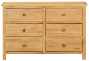 vidaXL Συρταριέρα 105 x 33,5 x 73 εκ. από Μασίφ Ξύλο Δρυός
