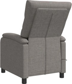 vidaXL Κάθισμα μασάζ Taupe Ύφασμα