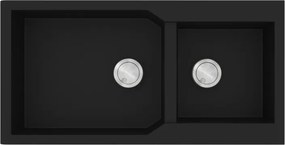 Sanitec Ultra Granite 803 (98x50) - Γρανιτένιος νεροχύτης - Nero