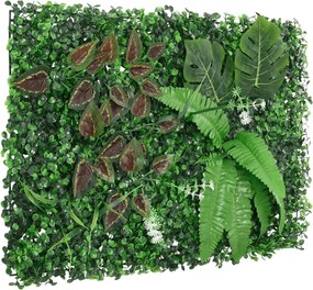  vidaXL Φράχτης 24 τεμ. Πράσινος 40 x 60 εκ. από Τεχνητό Φυτό