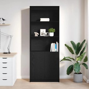 vidaXL Ντουλάπι Μαύρη δρυς 70x35x180 εκ. από Επεξεργασμένο Ξύλο