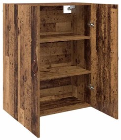 vidaXL Ντουλάπια Τοίχου 2 pcs Παλαιό ξύλο 69.5 x 34 x 90 εκ.